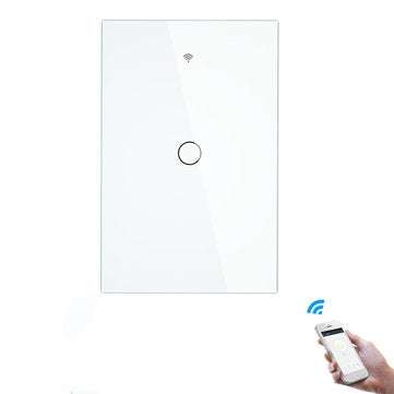Bakeey 10A RF433+WIFI Smart Home Wall Touch Switch 1/2/3 Gang... (COLOR.: WHITE | COLOR+GANG: 3GANG)
