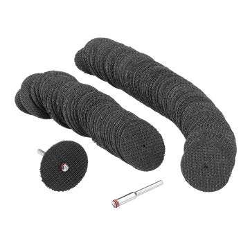 Drillprp 100pcs 1/8 Inch Mandrel Fiber Glass Reinforced Cut Off Wheel Cutting Disc for Rotary Tool