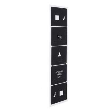 Car Matte Black Worn Button Repair Kit Stickers Decals For VW Volkswagen Touareg 20042009