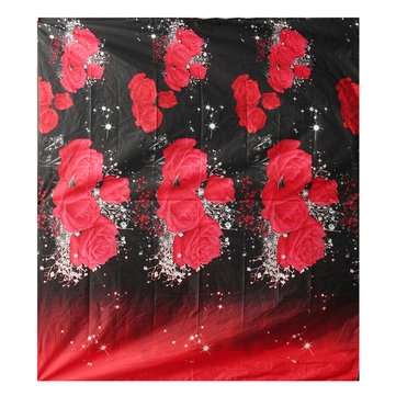 Bedding Set luxury 3D Rose Cotton Bedding Sets Bed Sheet Duvet Cover Pillowcase Cover Set King Twin