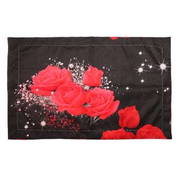 Bedding Set luxury 3D Rose Cotton Bedding Sets Bed Sheet Duvet Cover Pillowcase Cover Set King Twin