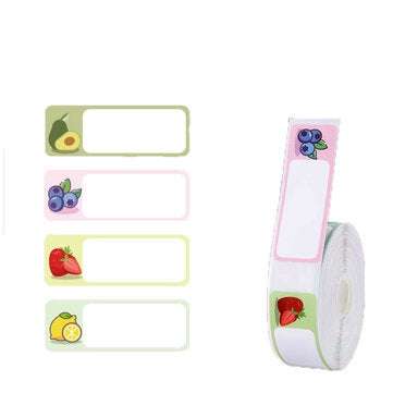 D11 Pure Color Label Paper Roll Supermarket Waterproof Tear-Resistant Price Label (COLOR: WHITE)