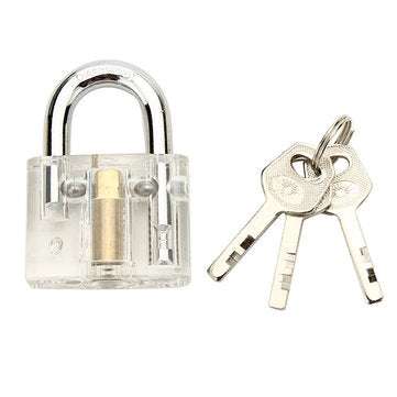 DANIU Disc Type Transparent Padlock with Disc Detainer Locksmith Tools Locksmith Training Skill Set