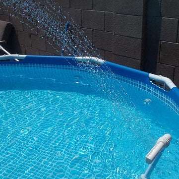 Adjustable Swimming Pool Waterfall Fountain Kit Feature Temp Water Show Spay Pool Spa Decorations