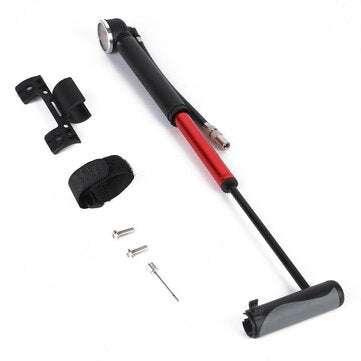 Bike Pump Mini Portable Bicycle Tire Air Foot Pump With Pressure Gauge Cycling