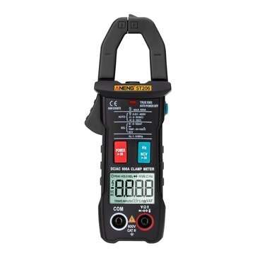 ANENG ST206 Digital Multimeter Clamp Meter 6000 Counts True RMS Amp DC/AC Current... (COLOR.: BLACK)