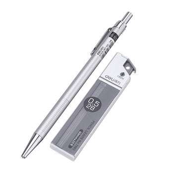 Deli Mechanical Pencil Set Kawaii School Office Supply Student Stationery Artist Paint Press Automat