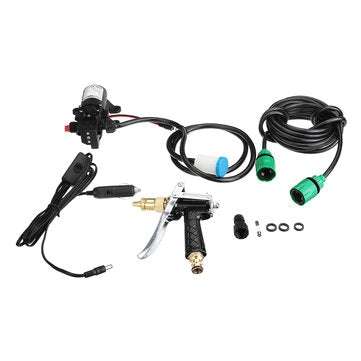 80W 12V High Pressure Car Electric Washer Squirt Sprayer Wash Self-priming Pump Water Cleaner For Au