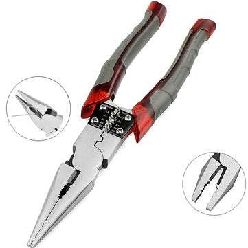 8inch Professional Tool Multifunction Wire Plier Stripper Crimper Cutter Needle Nose Nipper Jewelry