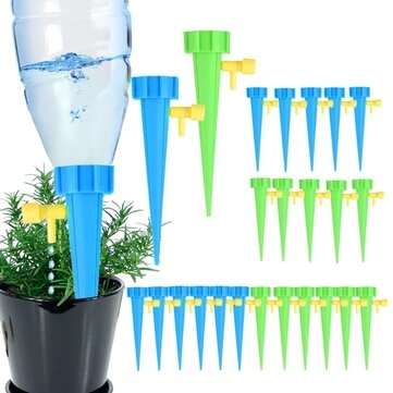 Bakeey 6/10 PCS Automatic Drip Irrigation Tool Spikes Flower Plant G... (COLOR.: GREEN | PCS: 10PCS)