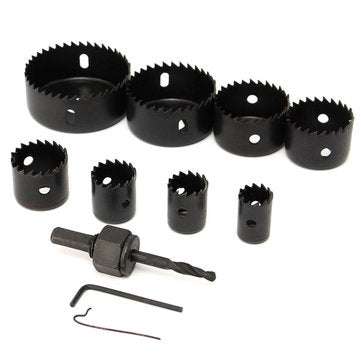 8 In 1 19-64mm Hole Saw Cutter Woodwork Drill Bit