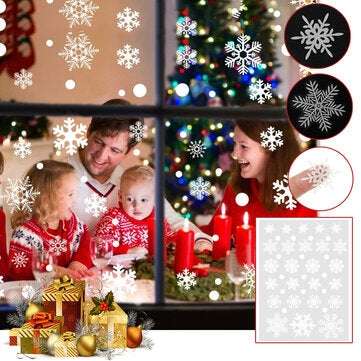 Christmas Snowflakes Window Clings Decals Winter Decorations for 2020 Christmas Home Window Decor
