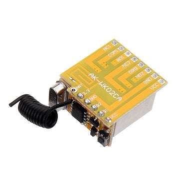DC3.7V/5V/12V 315MHz Wide Voltage 2 Way Remote Control Switch Miniature Universal Learning Code Supp