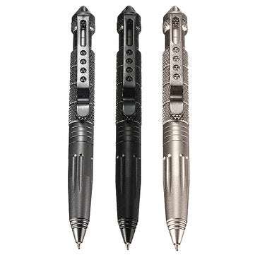 DANIU B2 Aluminum Alloy Self Defense Protection Tactical Pen Glass Breaker (COLOR.: GREY)