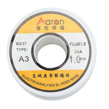Aron Type-A3 100g 63/37 1.0mm Flux1.8 Tin Lead Rosin Core Soldering Iron Wire Reel