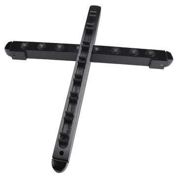 8 Clips Wooden Cue Wall Rack Mounted Stick Holder Pool Billiard Snooker Cue Rack