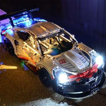 DIY LED Light Lighting Kit ONLY For LEGO 42096 Technic 911 RSR Bricks+Remote Control