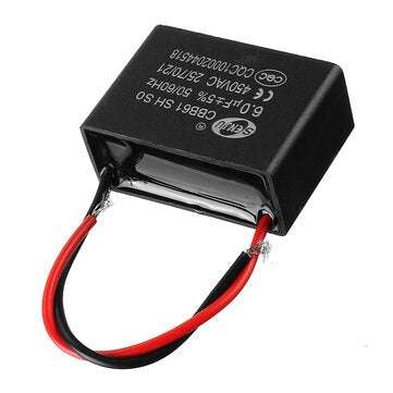 CBB61 3Pcs 6UF Starting Capacitance 450V AC Fan Capacitor CBB Motor Run Capacitor