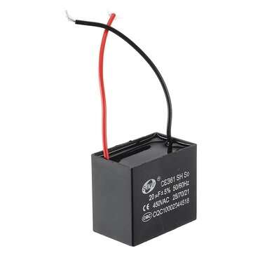 CBB61 3Pcs 20UF Starting Capacitance 450V AC Fan Capacitor CBB Motor Run Capacitor