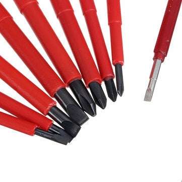 9Pcs Electricians Insulated Magnetic Screwdrivers Hand Screwdriver Tools Set Multifunctional Insulat