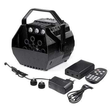 BS-102B Bubble Blower Remote Control LED Lamp Romantic Stage Light Wireless Automatic Bubble Machine