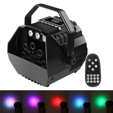 BS-102B Bubble Blower Remote Control LED Lamp Romantic Stage Light Wireless Automatic Bubble Machine