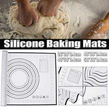 Dough Rolling Silicone Pad Pastry Mat Bakeware Liner Baking Mat Non-Stick Tool (SIZE: 50*60*0.4CM)