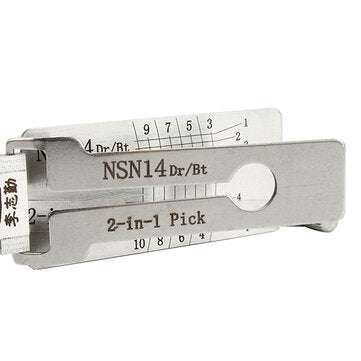 DANIU NSN14 Dr/Bt 2 in 1 Car Door Lock Pick Decoder Unlock Tool  Locksmith Tools