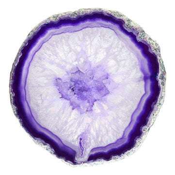 Agate Stone Slice Nightlight Random Color Mineral Rock Geode Druzy Slice LED Night Desk Table Lamp F