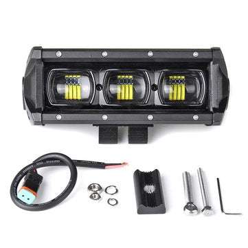 9 Inch 30W LED Work Light Bars 9D Lens Single Row 6000K 9-32V For Off Road 4WD Trucks SUV ATV Traile
