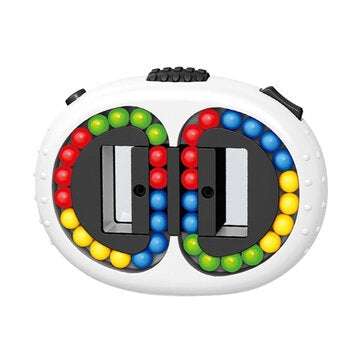 Double-sided Rotating Magic Bean Multifunctional Stress Relief Fidget Toys Intelli... (COLOR: WHITE)