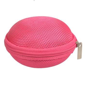 Colorful Carrying Storage Bag Case For Earphone Cable (COLOR.: PINK)