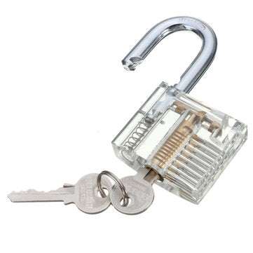 DANIU 3pcs Cutaway Inside View Of Practice Padlock Lock Pick Tools Locksmith Training Skill Tools Se