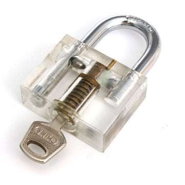 DANIU 3pcs Cutaway Inside View Of Practice Padlock Lock Pick Tools Locksmith Training Skill Tools Se