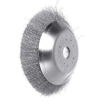 8inch/200MM Grass Strimmer Head Trimmer Brush Solid Steel Wire Wheel Garden Weed Tools