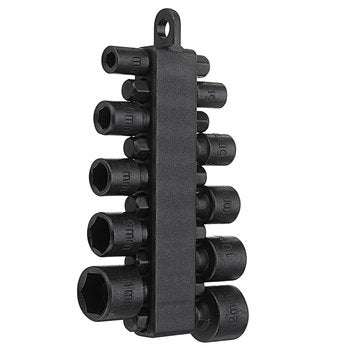 BROPPE 10Pcs 1/4 Inch Hex Shank Power Nut Driver Drill Bit Set Metric Socket Wrench Screw Screwdrive