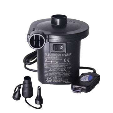 Electric USB Air Inflation Suction Pump Compressor Portable Ultra-quiet Rechargeable Inflator With 3