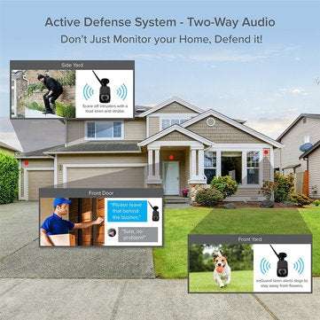 720P Black US Plug Wireless Camera Outdoor HD Wifi Remote Home IP Camera Two-Way Voice Intercom Wate