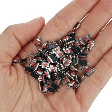 AOQDQDQD 100pcs 3*6*2.5mm 3*6*2.5H SMD Red Button Switch Key Switch Tact Switch