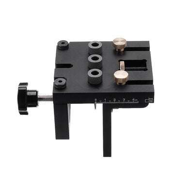 Aluminum Alloy 3 In 1 Dowelling Jig 6/8/10/15mm Wood Drilling Guide Locator Adjustable Dowel Jig Kit