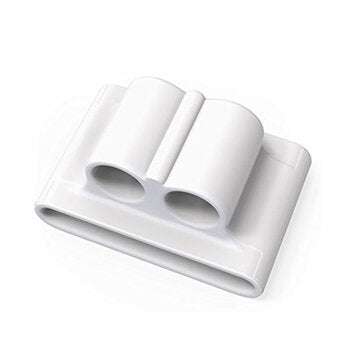 Anti-lost Silicone Holder Protective Case For Apple AirPods (COLOR.: WHITE)