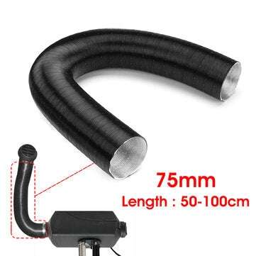 75mm Heater Duct Pipe Hot & Cold Air Ducting For Diesel Heater