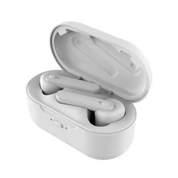 Bakeey TWS bluetooth 5.0 Wireless 2600mA Power Bank Earphone Touch Control Sport ... (COLOR1: WHITE)