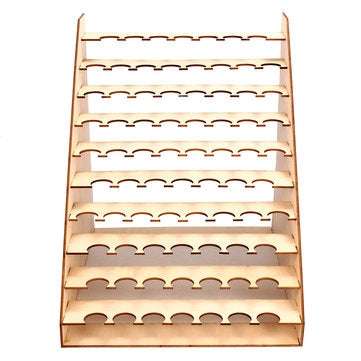 75 Pots Wooden Paint Bottles Storage Rack Holder Modular Master Color Organizer