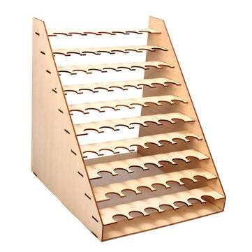 75 Pots Wooden Paint Bottles Storage Rack Holder Modular Master Color Organizer