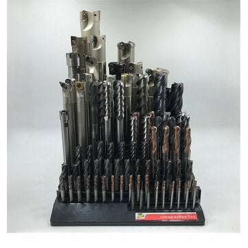 70x220x200mm Plastic Milling Cutter Storage Box Tap Reamer Turning Tool Holder Drill Bits Storage CN