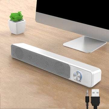 Amoi G18 Wired bluetooth Speaker Desktop Computer Audio H... (COLOR: BLACK | TYPE: WITHOUTMICRPHONE)