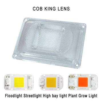 DIY LED Lens ForLUSTRON AC LED COB DOB Lamps Include: PC lens+Reflector+Silicone Ring Lamp Cover sha