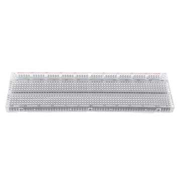730 Holes Transparent Breadboard Protoboard DIY Kit Universal PCB Circuit Board Solderless