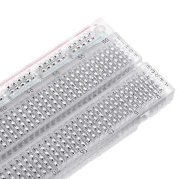 730 Holes Transparent Breadboard Protoboard DIY Kit Universal PCB Circuit Board Solderless